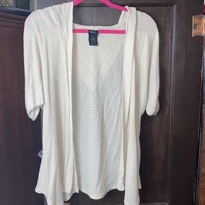 Vanity size L cardigan with hood